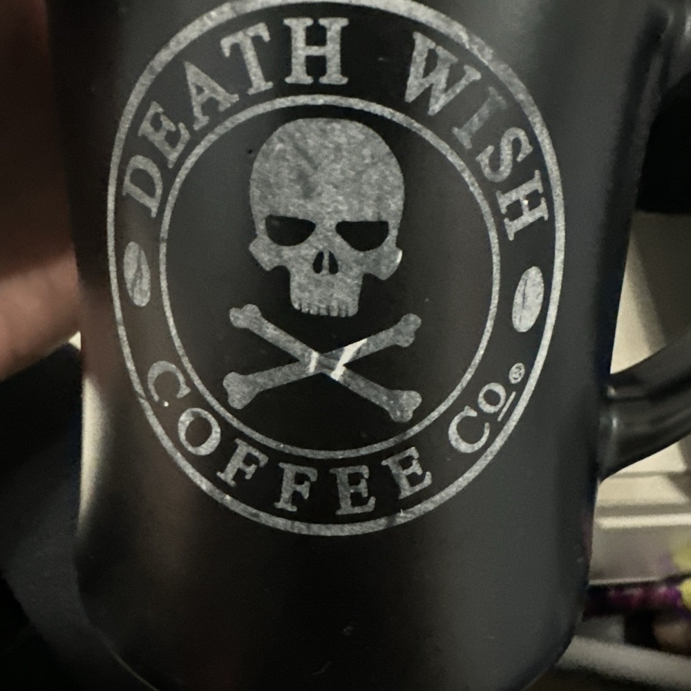 Death Wish Coffee Co Mug I Like To Party And By Party I Mean Drink Coffee w/ No - Picture 5 of 6